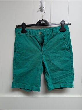 Vineyard Vines Boys Green Flat Front Chino Shorts, sz 12